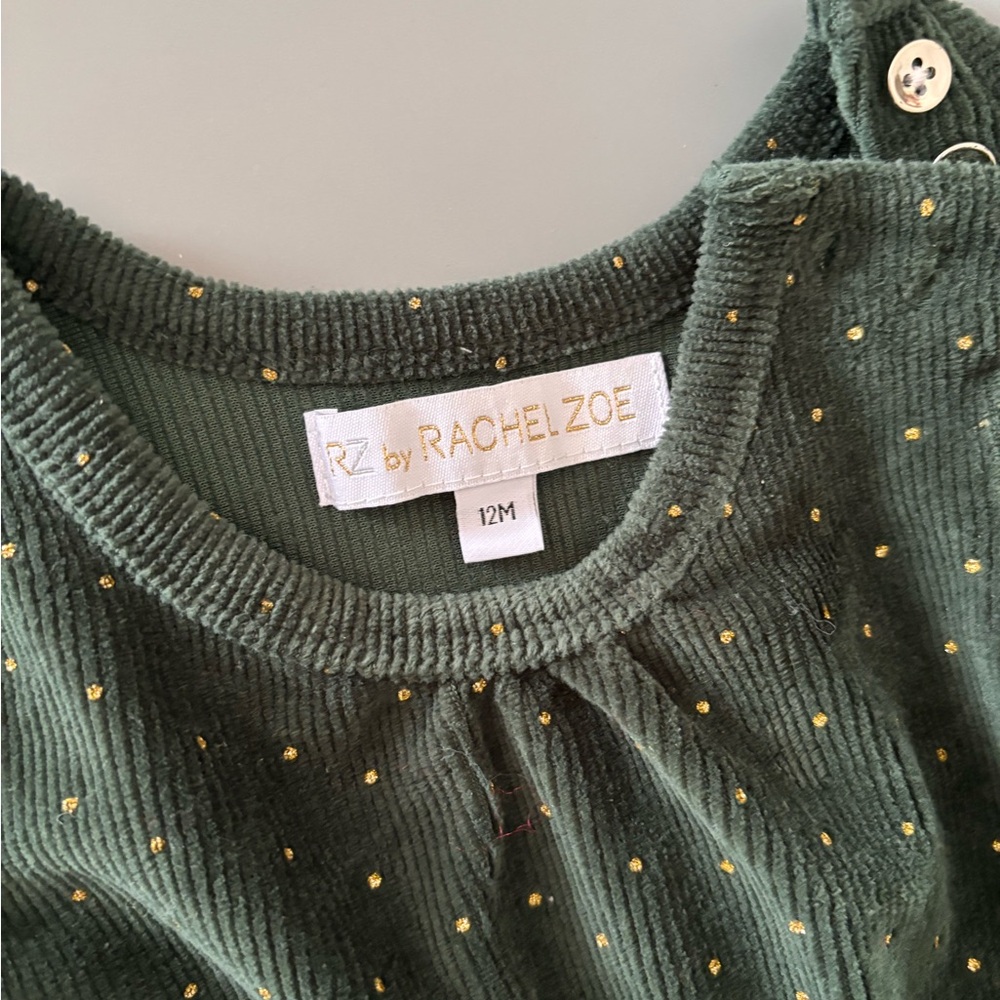 3 DRESSES! Green Dress with Gold Dots